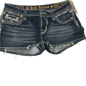 Rock Revival Women's Blue Denim Shorts